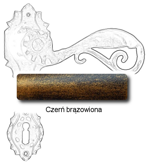 Czerń brązowiona