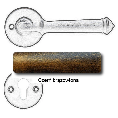 Czerń brązowiona