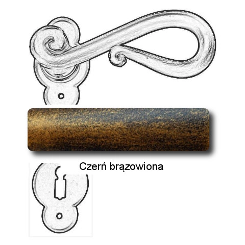 Czerń brązowiona