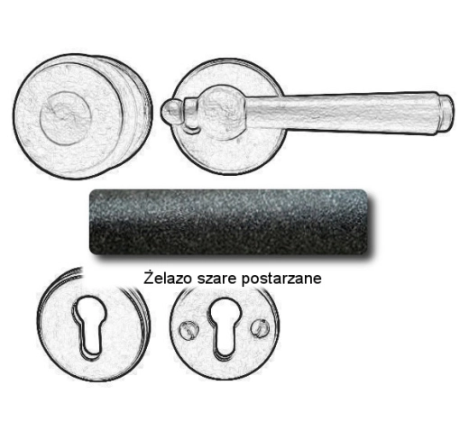 Żelazo szare postarzane