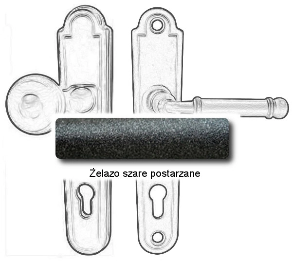 Żelazo szare postarzane
