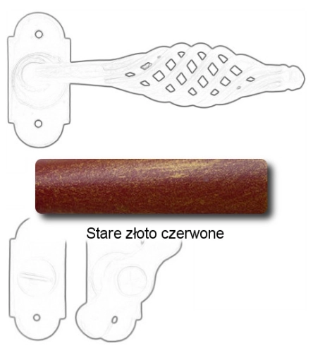 Stare złoto czerwone