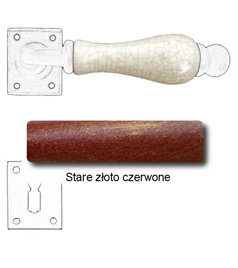 Stare złoto czerwone