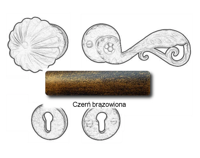 Czerń brązowiona