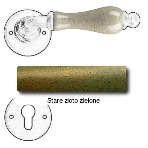 Stare złoto zielone