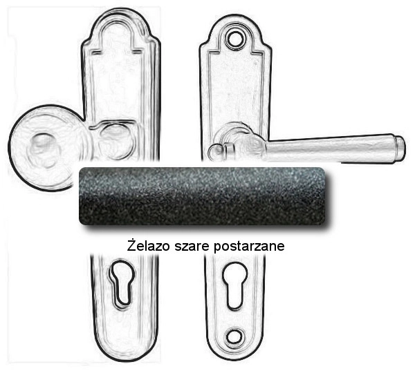 Żelazo szare postarzane