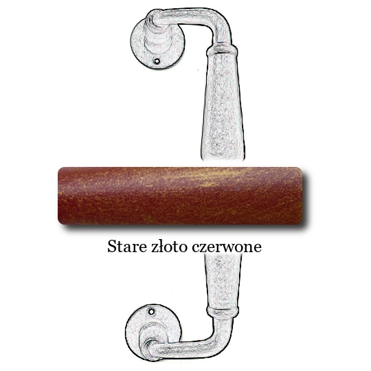 Stare złoto czerwone