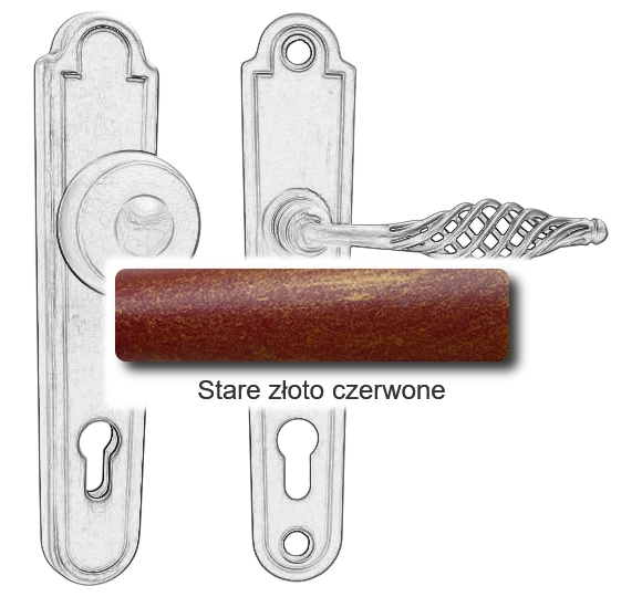Stare złoto czerwone