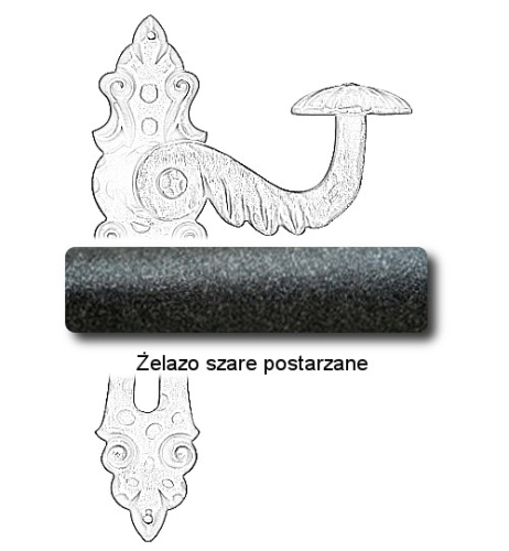 Żelazo szare postarzane