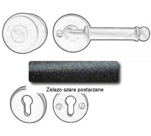 Żelazo szare postarzane