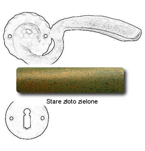 Stare złoto zielone