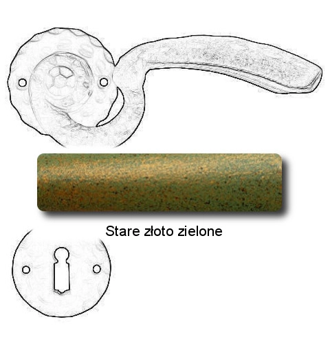 Stare złoto zielone
