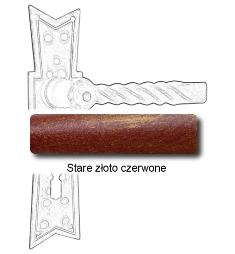 Stare złoto czerwone