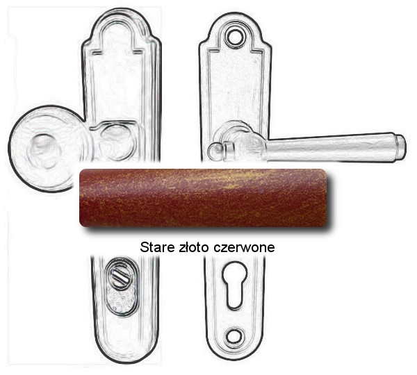Stare złoto czerwone