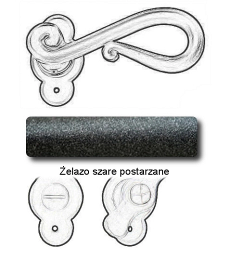 Żelazo szare postarzane