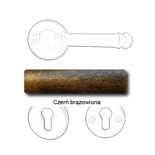 Czerń brązowiona