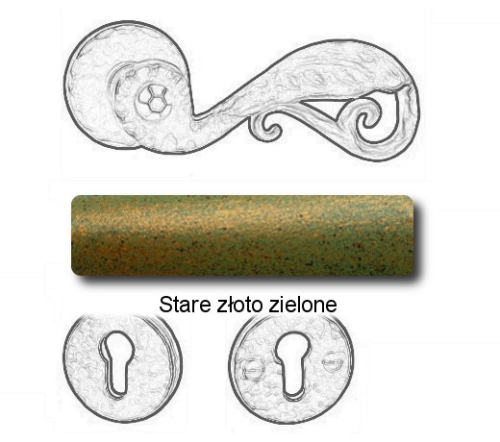 Stare złoto zielone