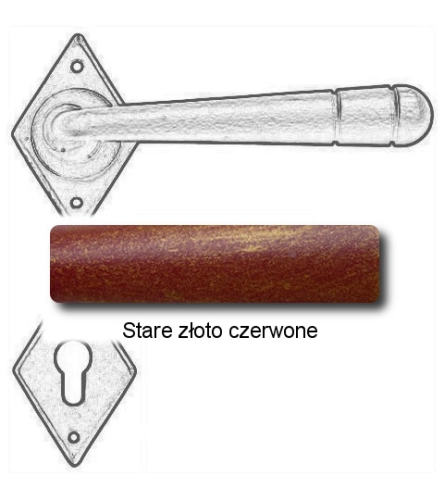 Stare złoto czerwone