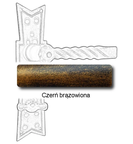 Czerń brązowiona