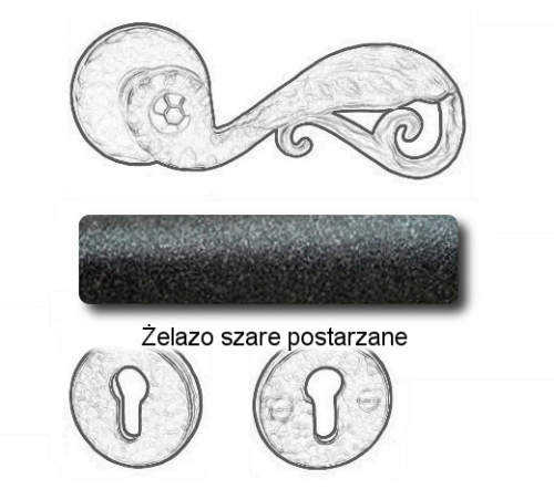 Żelazo szare postarzane