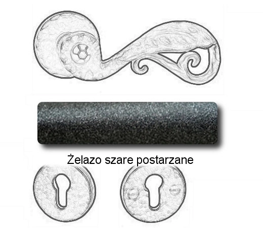 Żelazo szare postarzane