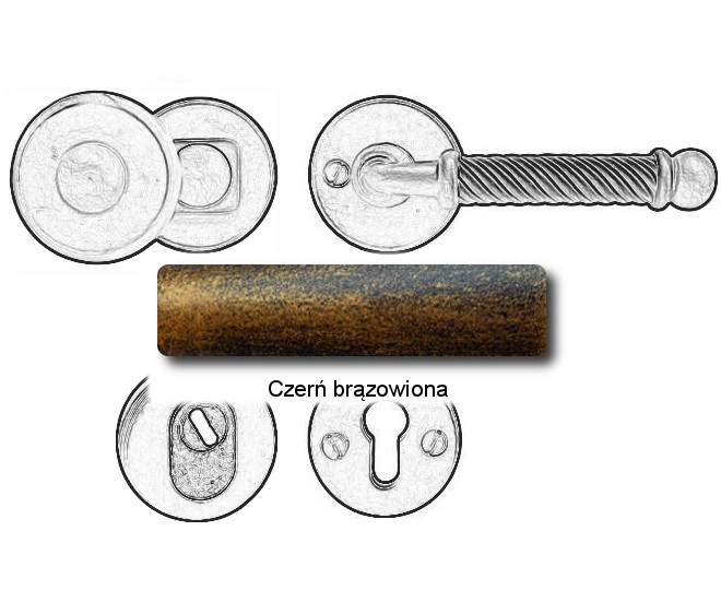Czerń brązowiona