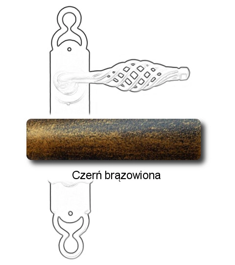 Czerń brązowiona