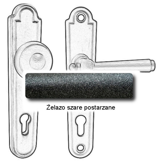 Żelazo szare postarzane