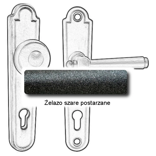 Żelazo szare postarzane