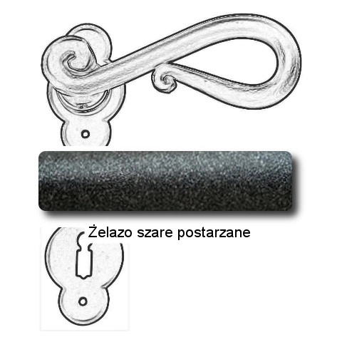 Żelazo szare postarzane