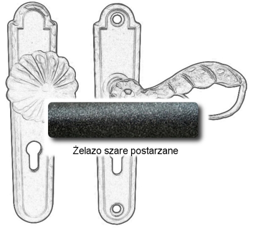 Żelazo szare postarzane