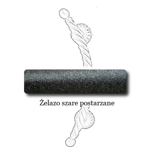 Żelazo szare postarzane