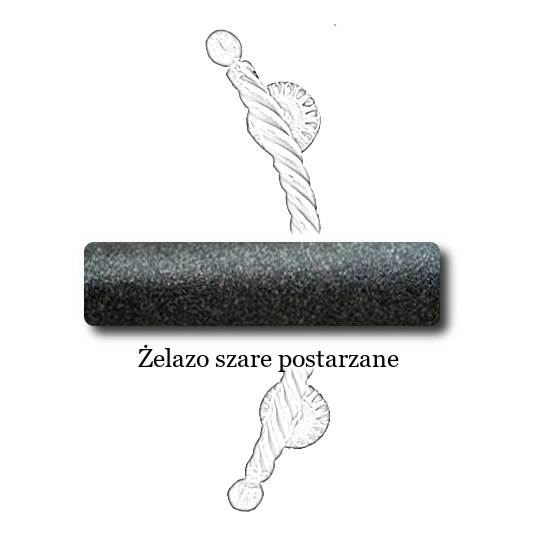 Żelazo szare postarzane