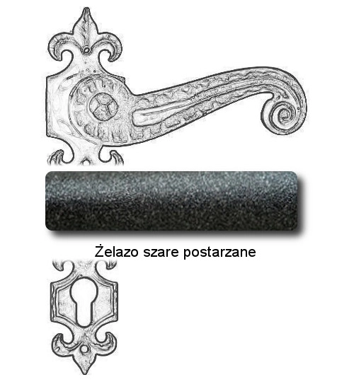 Żelazo szare postarzane