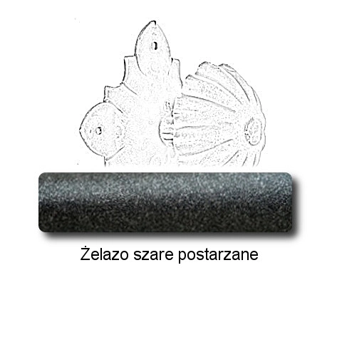 Żelazo szare postarzane