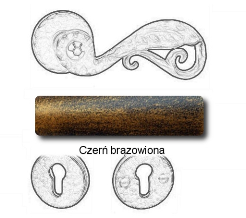Czerń brązowiona