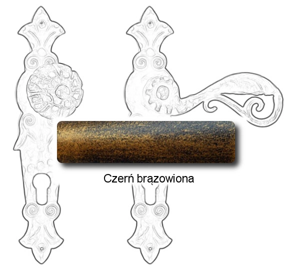 Czerń brązowiona
