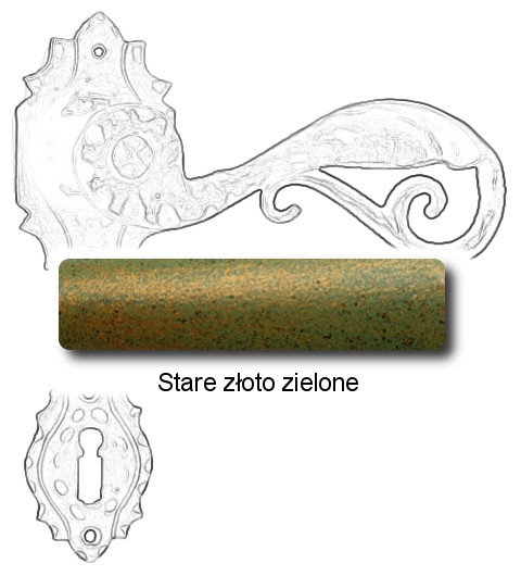 Stare złoto zielone