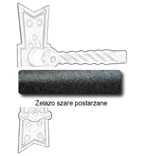 Żelazo szare postarzane