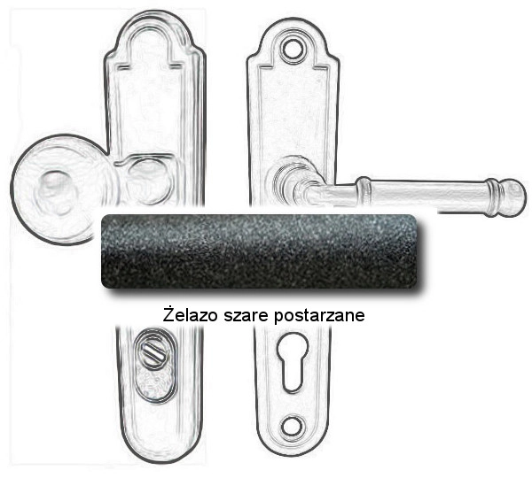 Żelazo szare postarzane