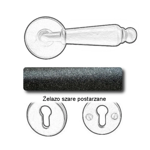 Żelazo szare postarzane