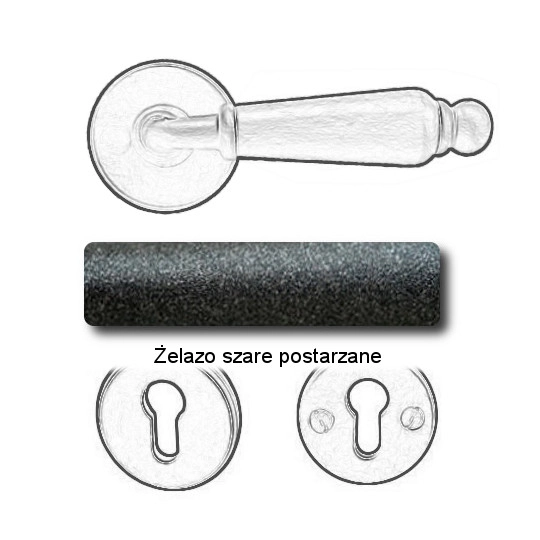 Żelazo szare postarzane