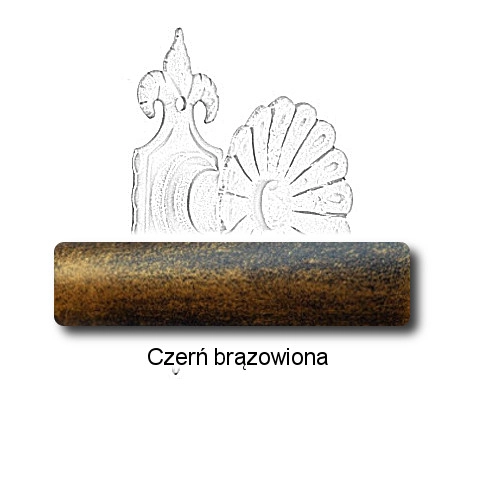 Czerń brązowiona