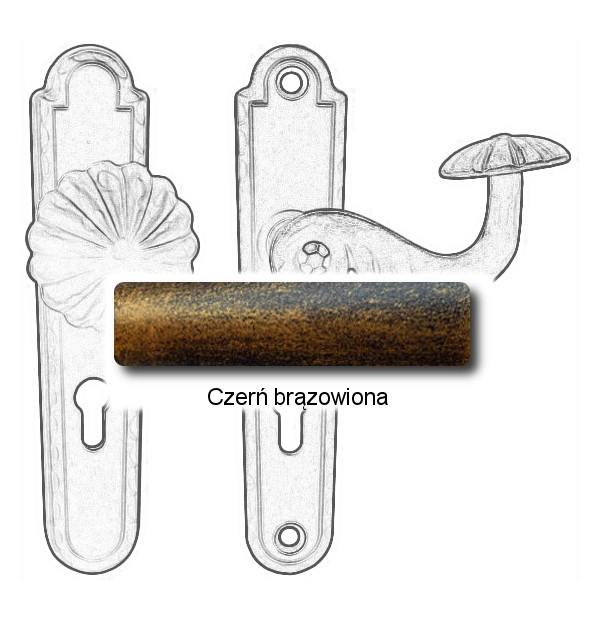 Czerń brązowiona