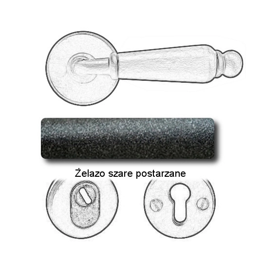 Żelazo szare postarzane