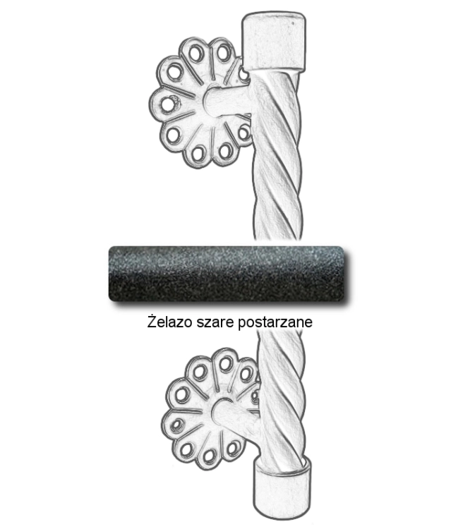 Żelazo szare postarzane