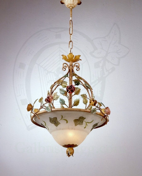 Lampa wisząca Napolitano w kolorze polichromia starodawna