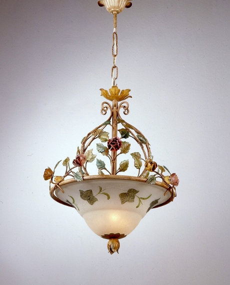 Lampa wisząca Napolitano w kolorze polichromia starodawna