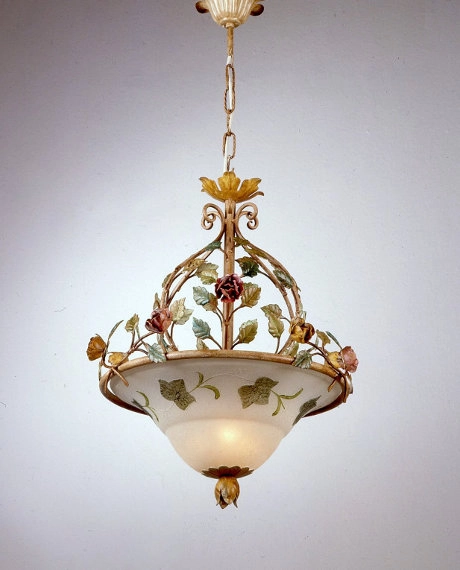 Lampa wisząca Napolitano w kolorze polichromia starodawna