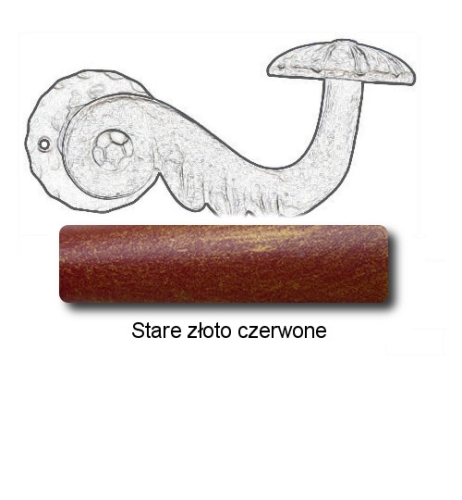 Stare złoto czerwone